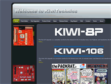 Tablet Screenshot of kiwitechnics.com